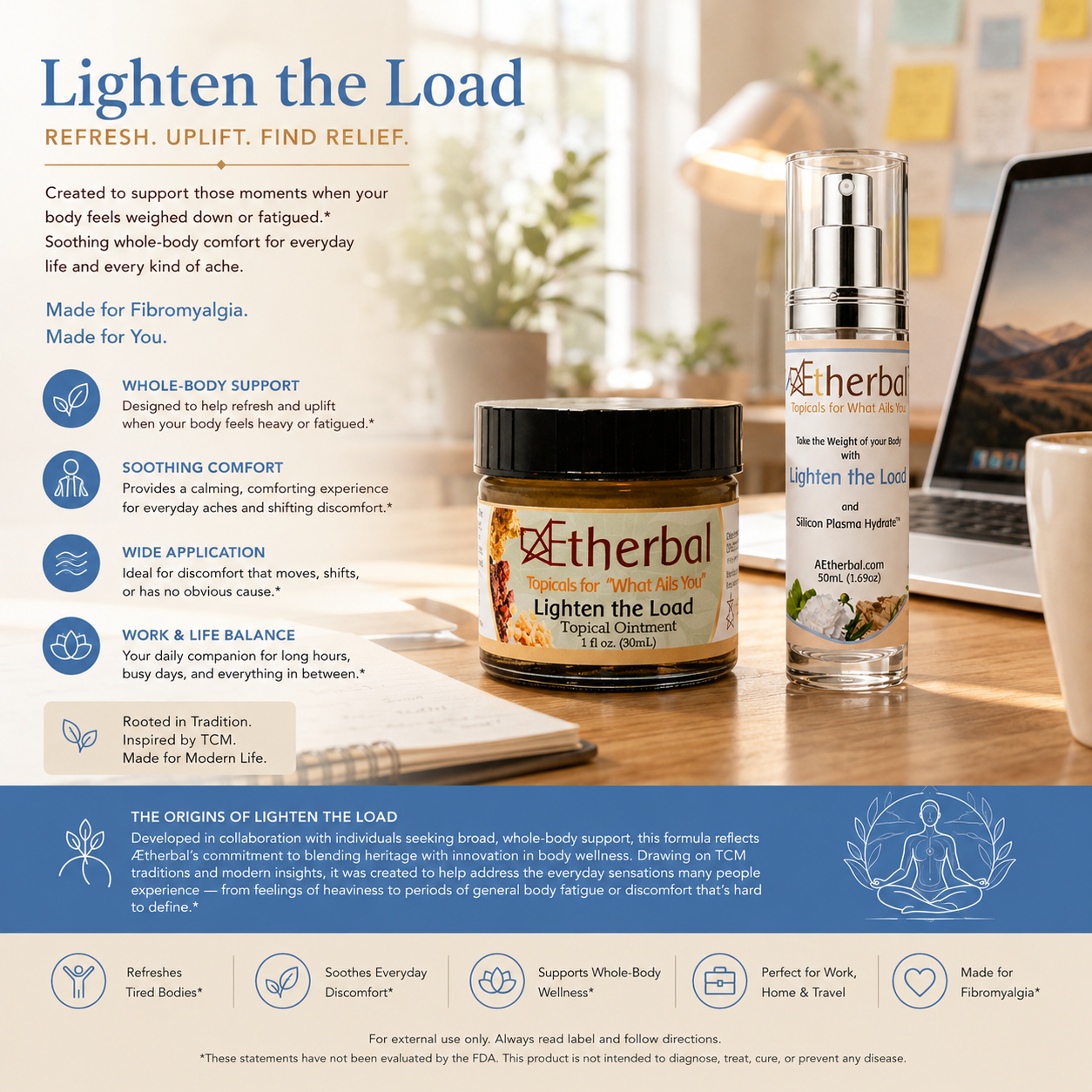 Lighten the Load – For widespread or Shifting Discomfort
